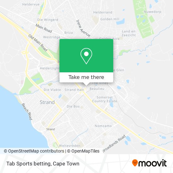 Tab Sports betting map