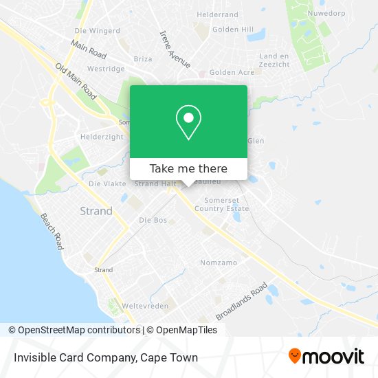 Invisible Card Company map