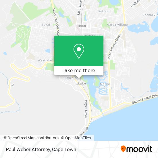 Paul Weber Attorney map