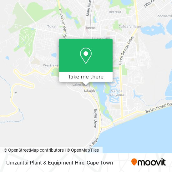 Umzantsi Plant & Equipment Hire map