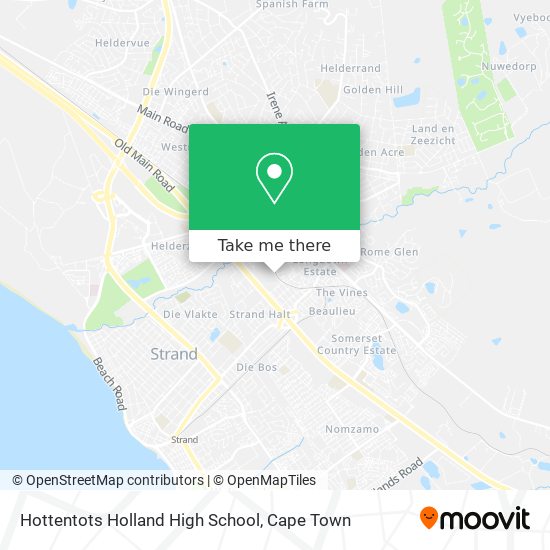 Hottentots Holland High School map