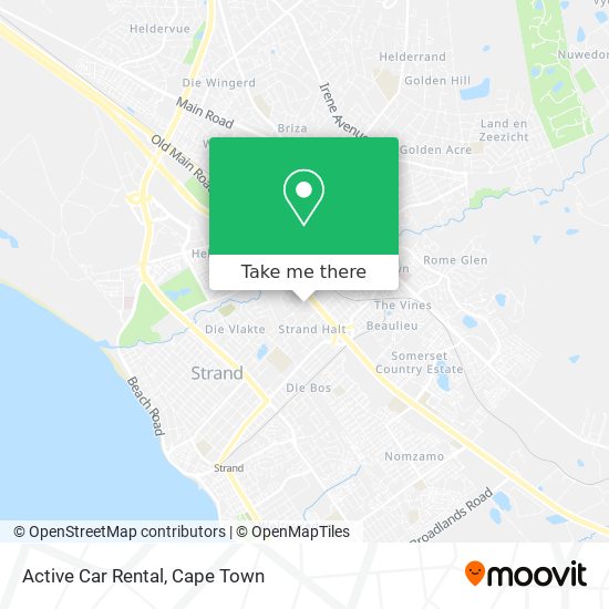 Active Car Rental map