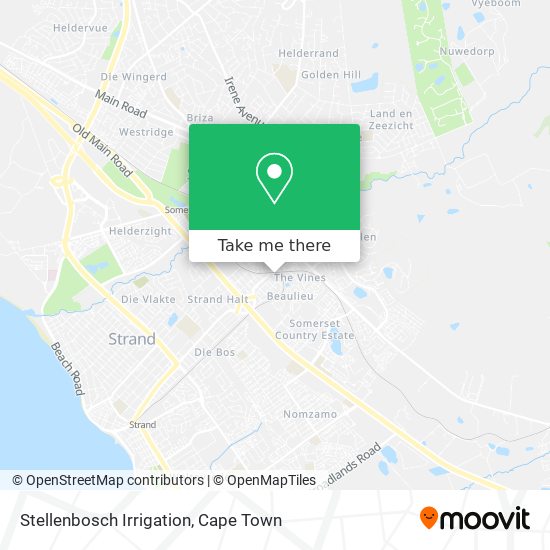 Stellenbosch Irrigation map