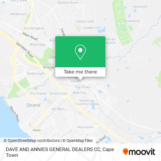 DAVE AND ANNIES GENERAL DEALERS CC map