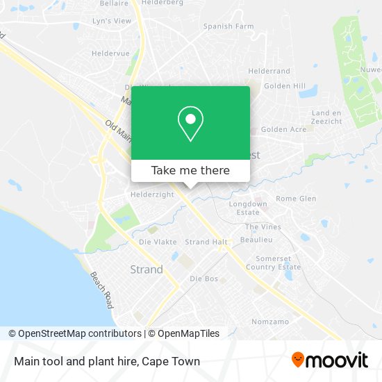 Main tool and plant hire map