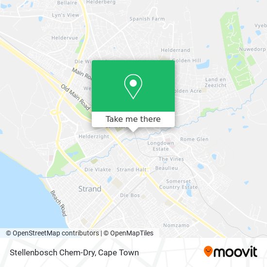 Stellenbosch Chem-Dry map