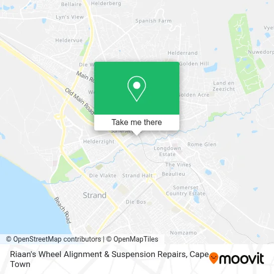 Riaan's Wheel Alignment & Suspension Repairs map