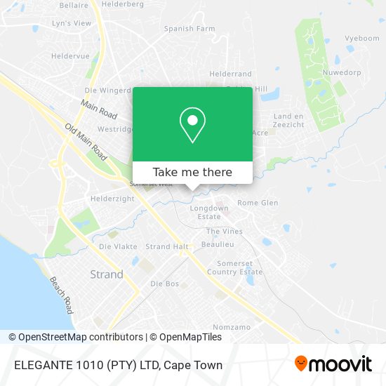 ELEGANTE 1010 (PTY) LTD map