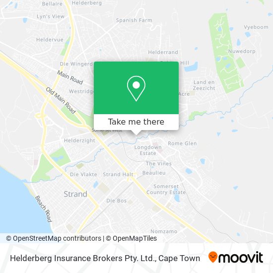 Helderberg Insurance Brokers Pty. Ltd. map