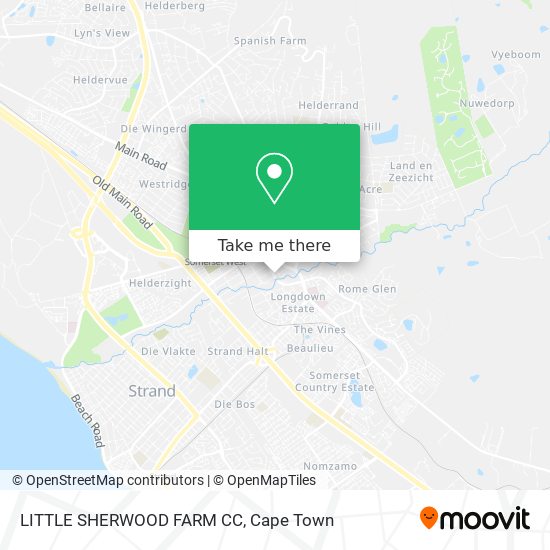 LITTLE SHERWOOD FARM CC map