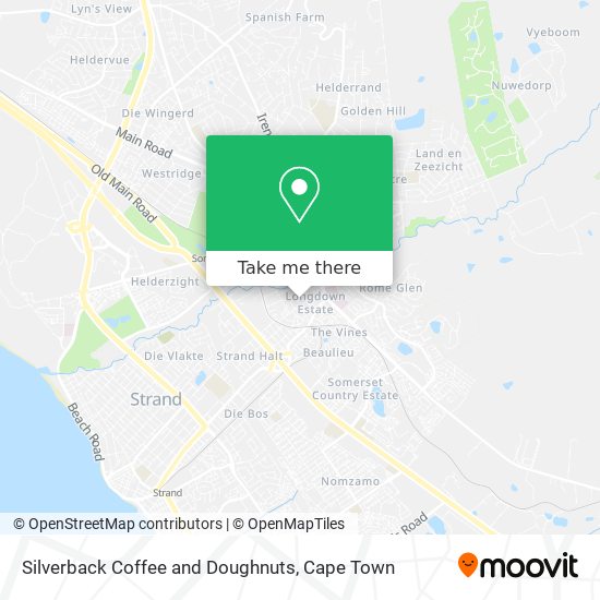 Silverback Coffee and Doughnuts map