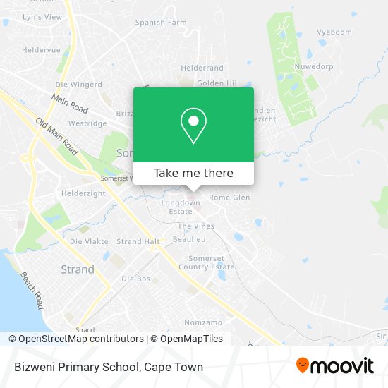 Bizweni Primary School map