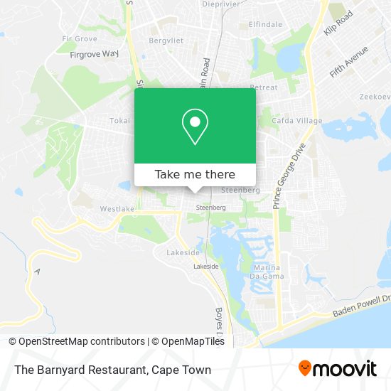 The Barnyard Restaurant map