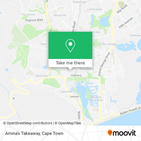 Amina's Takeaway map