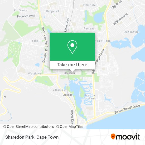 Sharedon Park map