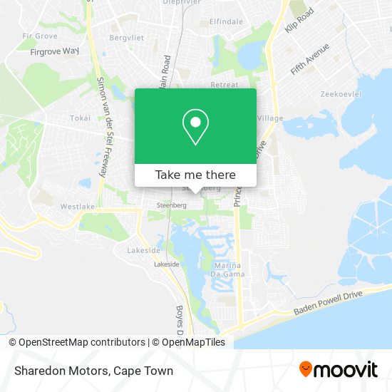 Sharedon Motors map