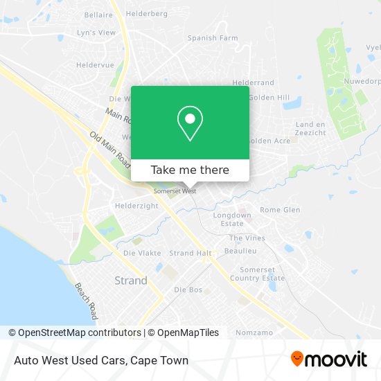 Auto West Used Cars map