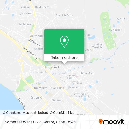 Somerset West Civic Centre map