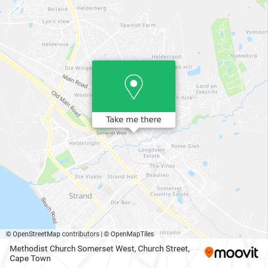 Methodist Church Somerset West, Church Street map