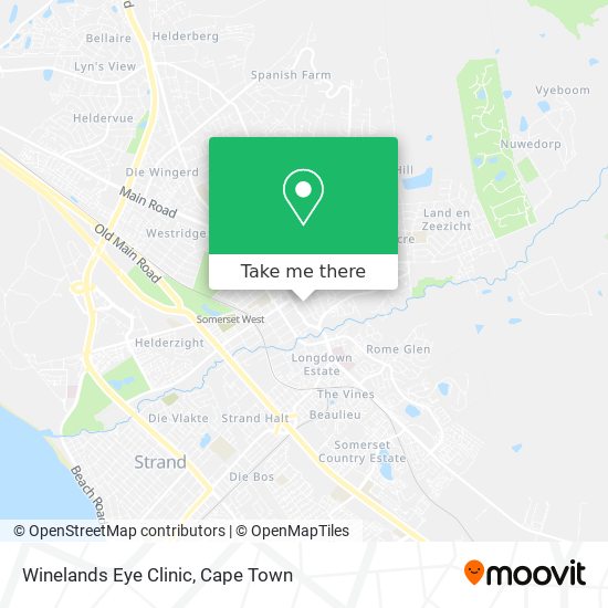Winelands Eye Clinic map