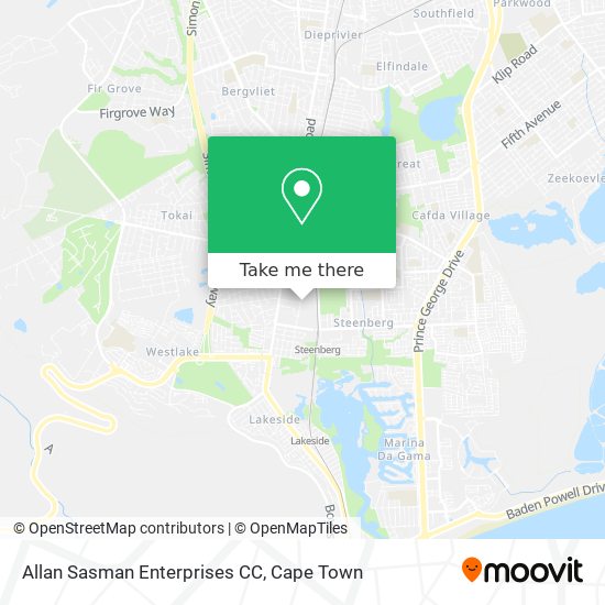 Allan Sasman Enterprises CC map