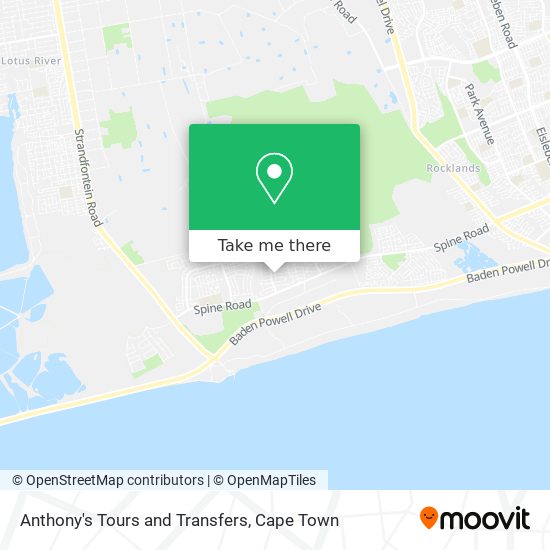 Anthony's Tours and Transfers map
