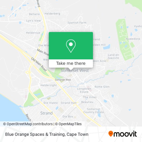 Blue Orange Spaces & Training map