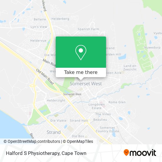 Halford S Physiotherapy map