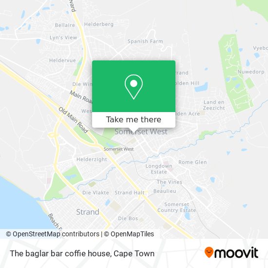 The baglar bar coffie house map