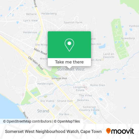 Somerset West Neighbourhood Watch map
