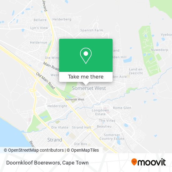 Doornkloof Boerewors map