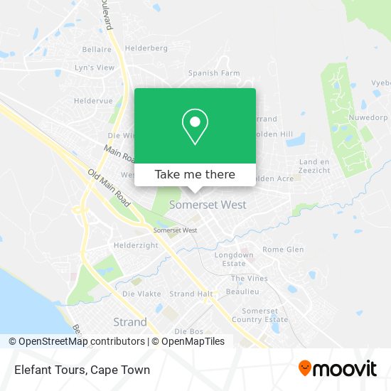 Elefant Tours map