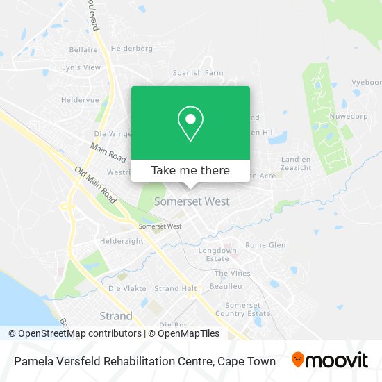 Pamela Versfeld Rehabilitation Centre map