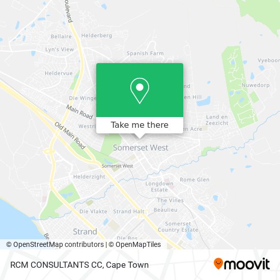 How to get to RCM CONSULTANTS CC in Somerset West by Train or Bus