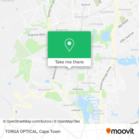 TORGA OPTICAL map