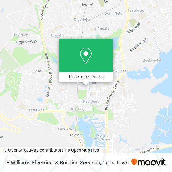 E Williams Electrical & Building Services map