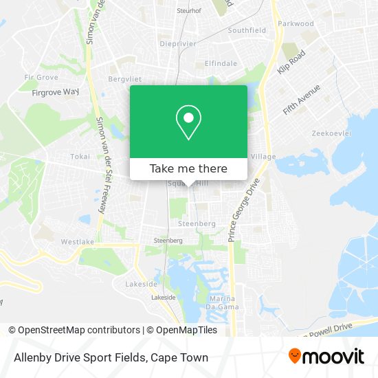 Allenby Drive Sport Fields map