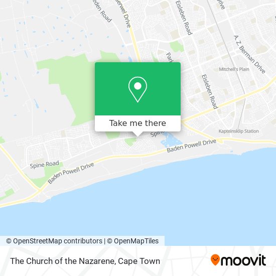 The Church of the Nazarene map
