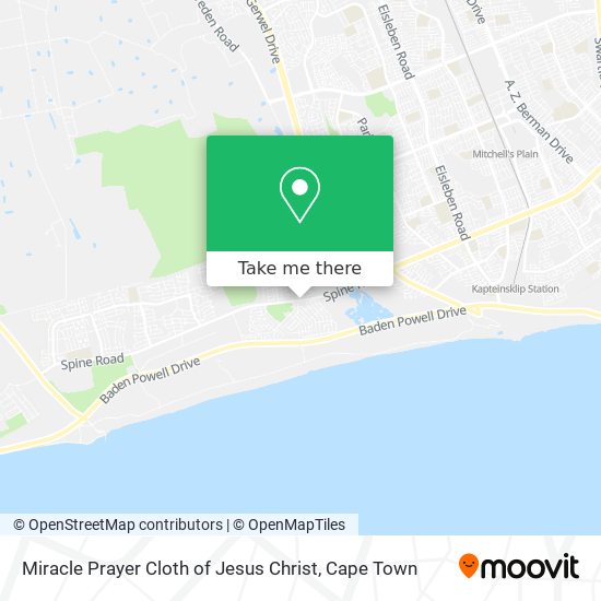Miracle Prayer Cloth of Jesus Christ map