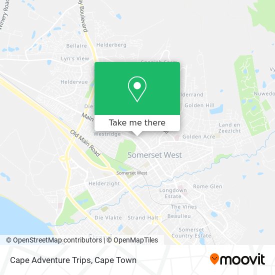 Cape Adventure Trips map