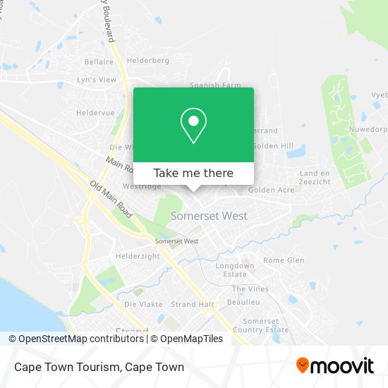 Cape Town Tourism map