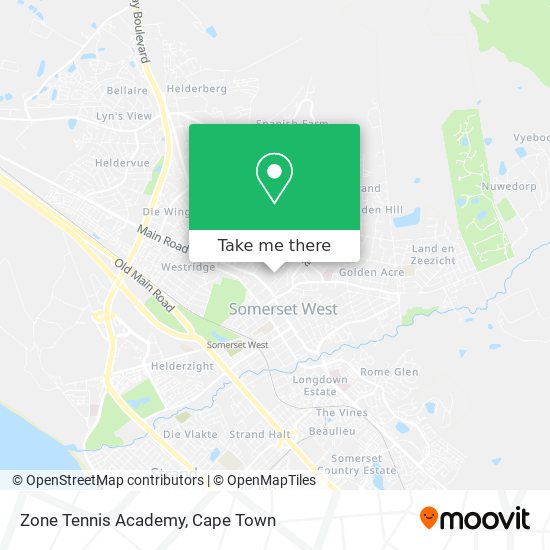Zone Tennis Academy map