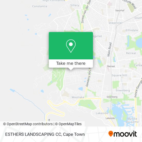 ESTHERS LANDSCAPING CC map