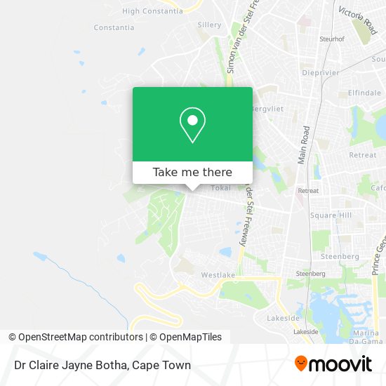 Dr Claire Jayne Botha map