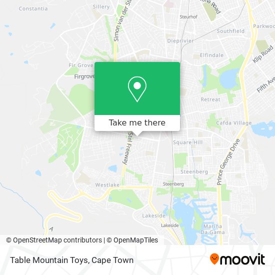 Table Mountain Toys map