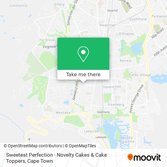 Sweetest Perfection - Novelty Cakes & Cake Toppers map