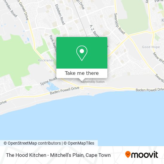 The Hood Kitchen - Mitchell's Plain map