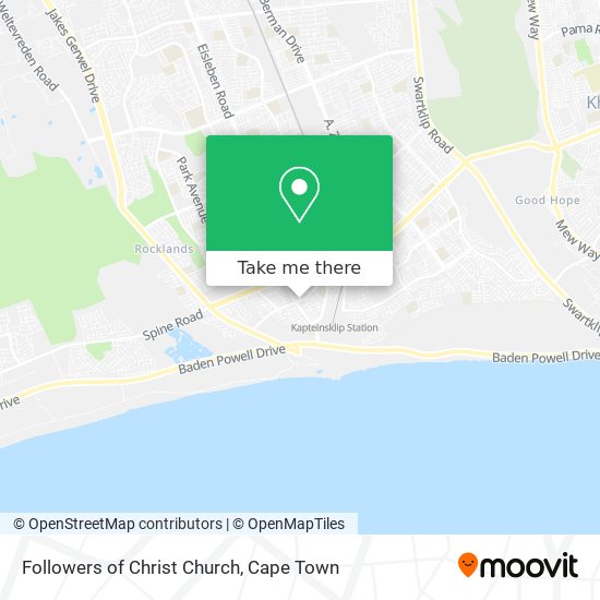 Followers of Christ Church map