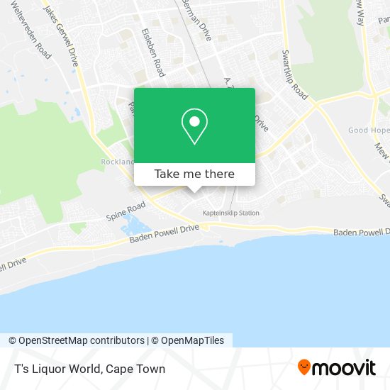 T's Liquor World map