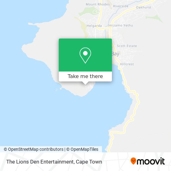 The Lions Den Entertainment map